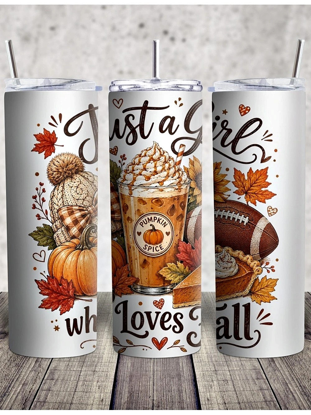 20 ounce Pumpkin Spice Fall Tumbler